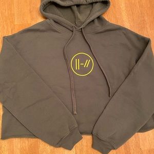 Twenty One Pilots crop hoodie very nice size Large